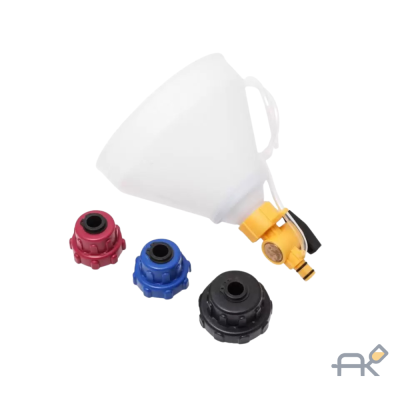 Набор для заправки систем охлаждения 4пр.(лейка пластмассовая с переходниками) (F-907G14)